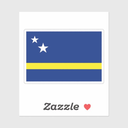 Curacao-Flagge Aufkleber (Blatt)