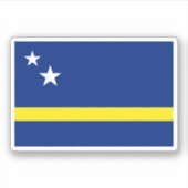Curacao-Flagge Aufkleber (Vorderseite)