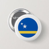 Curacao-Flagge Button (Vorne & Hinten)