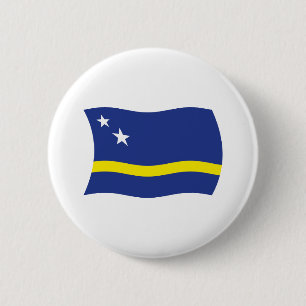 Curaçao-Flagge-Button Button