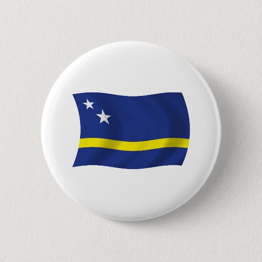 Curaçao-Flagge-Button Button (Vorderseite)