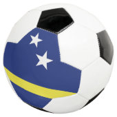 Curaçao-Flagge Fußball (Dreiviertel)