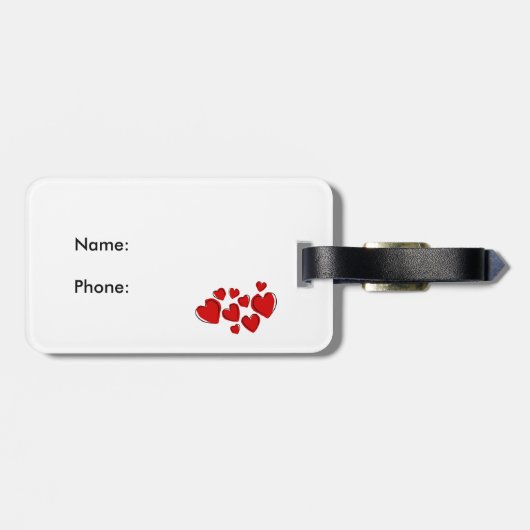 Curacao-Flagge Gepäckanhänger (Rückseite horizontal)