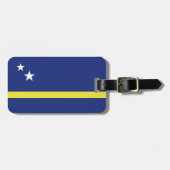 Curaçao-Flagge Gepäckanhänger (Vorderseite horizontal)