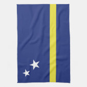 Curaçao-Flagge Geschirrtuch (Vertikal)