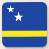 Curacao-Flagge Getränkeuntersetzer (Vorderseite)