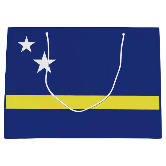 Curaçao-Flagge Große Geschenktüte (Vorderseite)