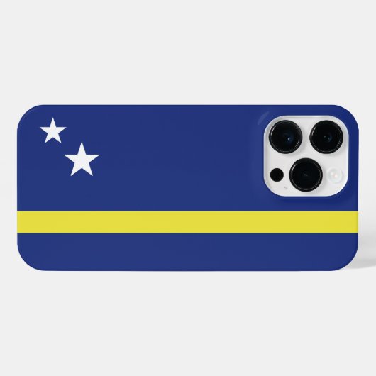 Curaçao-Flagge iPhone Hülle (Rückseite (Horizontal))