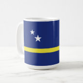 Curaçao-Flagge Kaffeetasse (Vorderseite Links)
