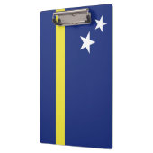Curaçao-Flagge Klemmbrett (Links)