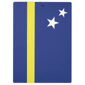 Curaçao-Flagge Klemmbrett (Rückseite)
