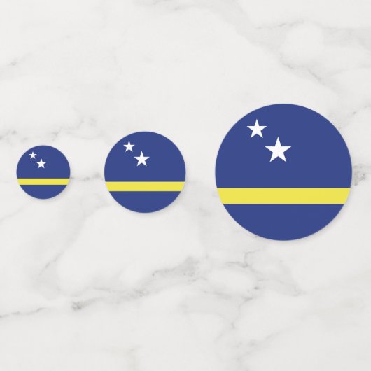Curaçao-Flagge Konfetti (Vorderseiten)