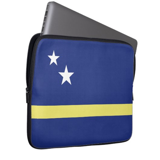 Curaçao-Flagge Laptopschutzhülle (Vorne Rechts)