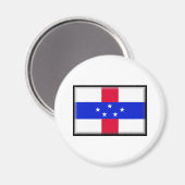 Curacao-Flagge Magnet (Vorderseite/Rückseite)