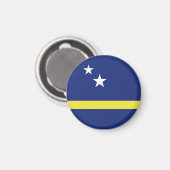 Curaçao-Flagge Magnet (Vorderseite/Rückseite)