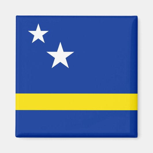 Curacao-Flagge Magnet (Vorne)