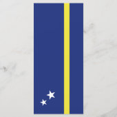 Curaçao-Flagge Menükarte (Rückseite)