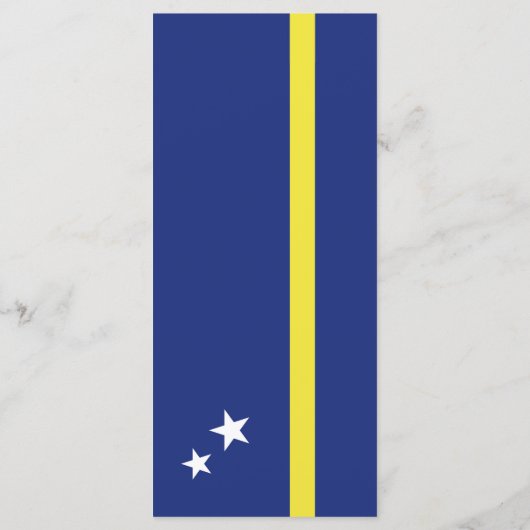 Curaçao-Flagge Menükarte (Rückseite)