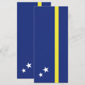 Curaçao-Flagge Menükarte (Vorne/Hinten)