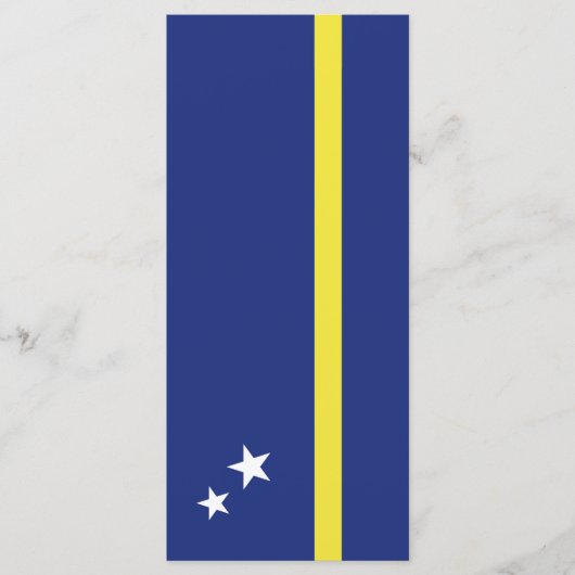 Curaçao-Flagge Menükarte (Vorderseite)