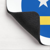 Curacao-Flagge Mousepad (Ecke)