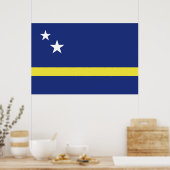 Curaçao-Flagge Poster (Küche)