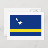 Curacao-Flagge Postkarte (Vorne/Hinten)