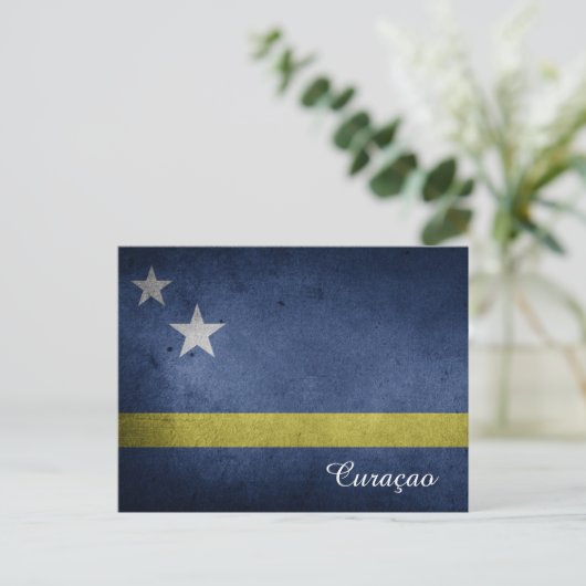 Curacao-Flagge Postkarte (Stehend Vorderseite)