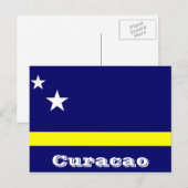 Curacao-Flagge Postkarte (Vorne/Hinten)