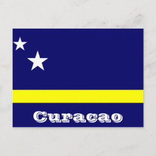 Curacao-Flagge Postkarte