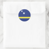 Curaçao-Flagge Runder Aufkleber (Tasche)