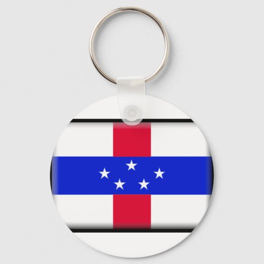 Curacao-Flagge Schlüsselanhänger (Vorderseite)