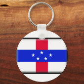 Curacao-Flagge Schlüsselanhänger (Vorderseite)