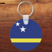 Curaçao-Flagge Schlüsselanhänger (Vorderseite)