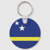 Curaçao-Flagge Schlüsselanhänger (Rückseite)