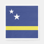 Curaçao-Flagge Serviette (Vorderseite)