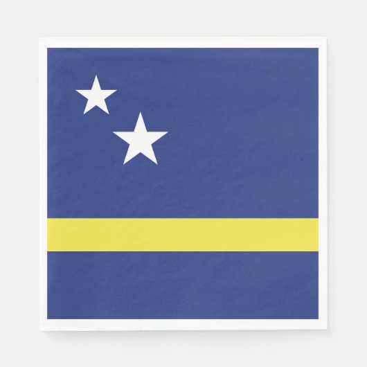 Curaçao-Flagge Serviette (Vorderseite)