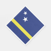Curaçao-Flagge Serviette (Ecke)
