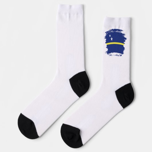 Curaçao-Flagge Socken (Linkes Detail)