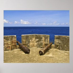 Curacao. Fort Beekenburg Caracas Bay. Poster