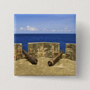 Curaçao. Fort Beekenburg Caracas-Bucht. Button