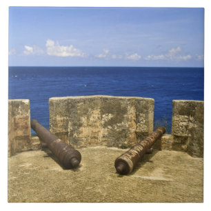 Curaçao. Fort Beekenburg Caracas-Bucht. Fliese