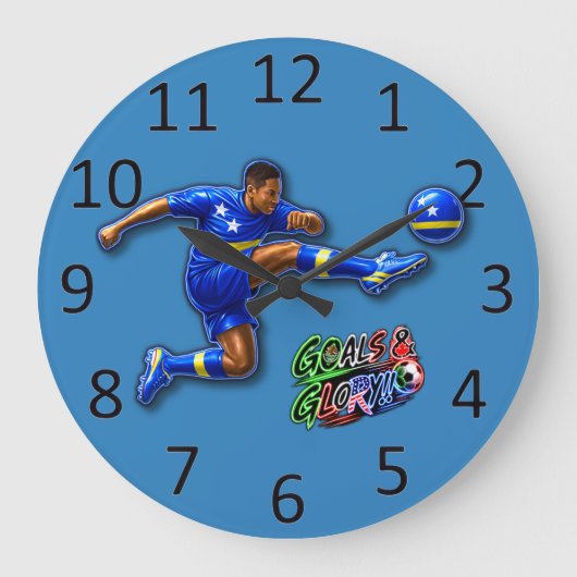 Curaçao große wanduhr (Vorderseite)