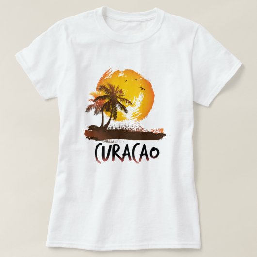 Curacao grunge T-Shirt (Design vorne)