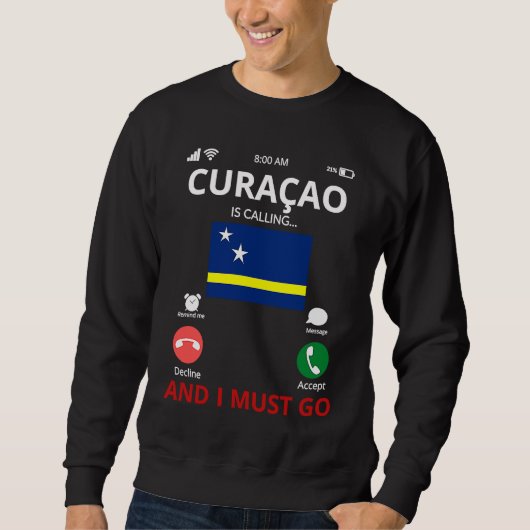 Curacao Is Calling Sweatshirt (Vorderseite)