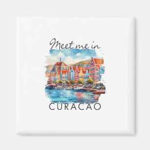 Curaçao Karibik Inseln Reise Treffen Sie Mich In C Magnet