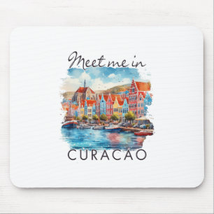 Curaçao Karibik Inseln Reise Treffen Sie Mich In C Mousepad