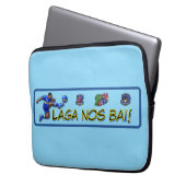 Curaçao Let's Go Laptopschutzhülle (Vorderseite Links)
