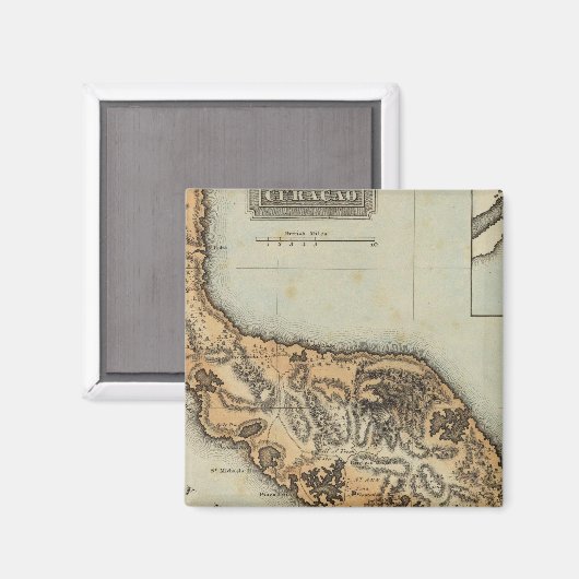 Curacao Magnet (Vorderseite/Rückseite)