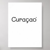 Curaçao - minimalistic typography poster (Vorne)
